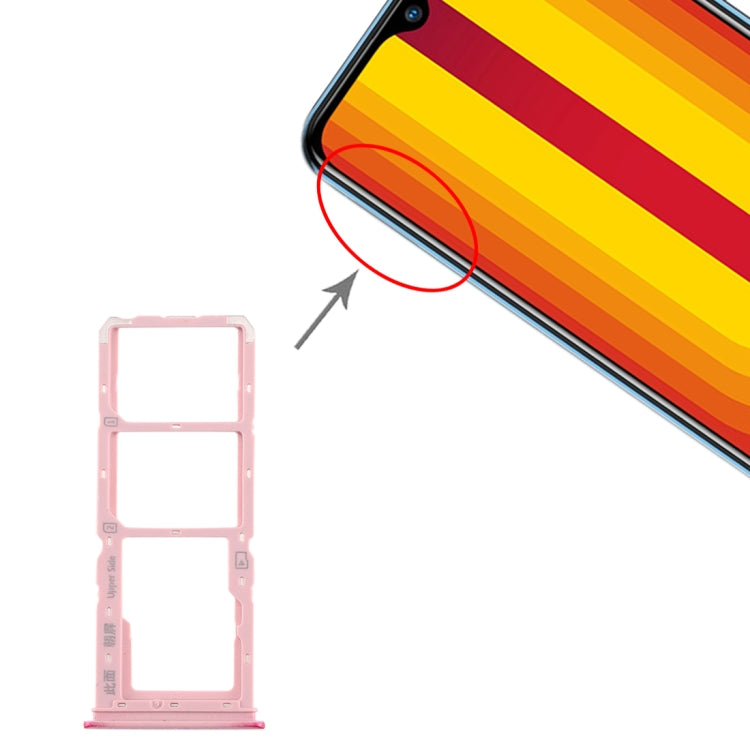Per vivo Y3 Vassoio scheda SIM + Vassoio scheda SIM + Vassoio scheda micro SD, For vivo Y3 Per vivo Y3 Vassoio scheda SIM + Vassoio scheda SIM + Vassoio scheda micro SD, For vivo Y3